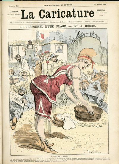 La Karikatürün Battaniyesi için Albert Robida#39;nın (1848-1926) İllüstrasyonu (1880) by Albert Robida