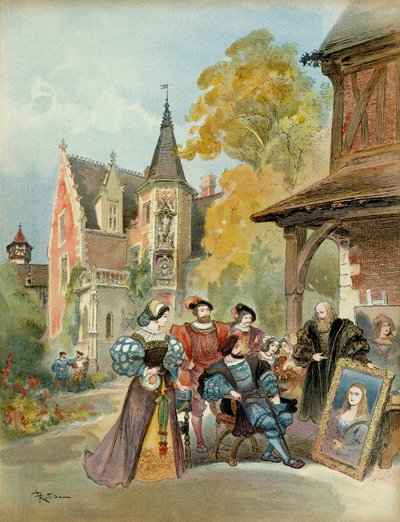 Kral I. François (1494-1547), 1516-1519 yılları arasında Amboise kraliyet kalesinin yakınında, Leonard de Vinci