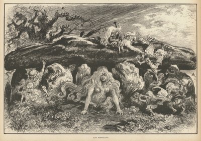 Korrigans, Breton efsanesinin ruhları (lito) by Albert Robida