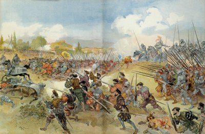 Dokuzuncu İtalyan Savaşı (1542-1546): Kiraz Savaşı (İtalya) by Albert Robida