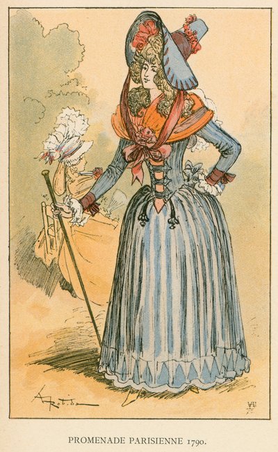 Paris gezinti yolu 1790 by Albert Robida