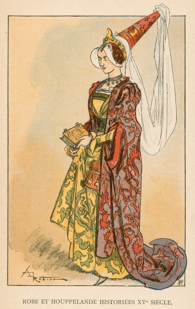 Robe et Houppelande Historiees XVe Siecle by Albert Robida