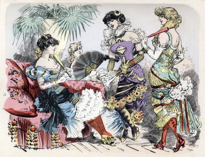 Fütüristik moda vizyonu by Albert Robida