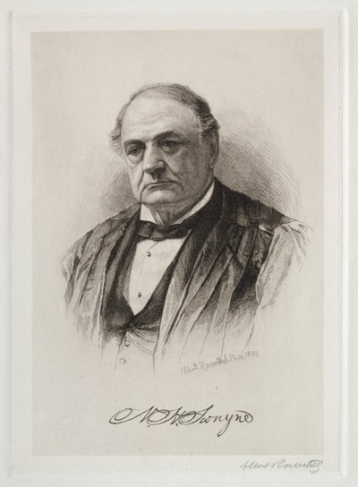 W. H. Swayne, 1890. by Albert Rosenthal