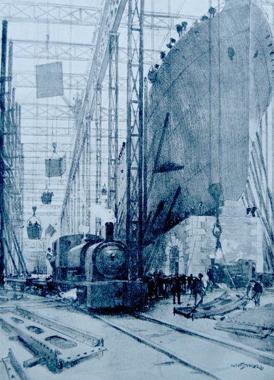 Bir İngiliz Tersanesi by Albert Sébille