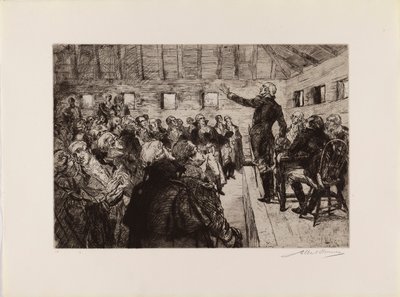 Washington Askeri Diktatörlüğü Önlüyor ("The Bicentennial Pageant of George Washington" portfolyosundan) by Albert Sterner