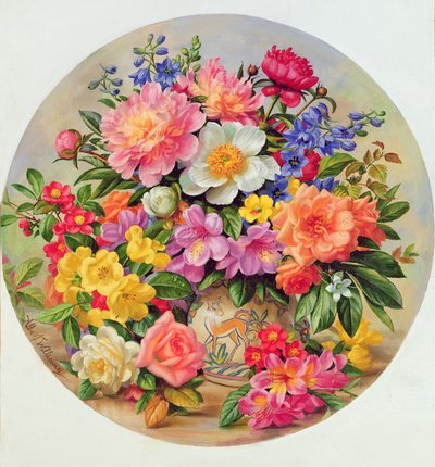 A405C Temmuz Bahçe Çiçekleri by Albert Williams