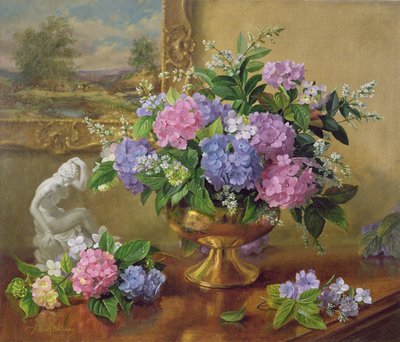 AB211B Ortancalar ve Leylaklar Natürmort by Albert Williams