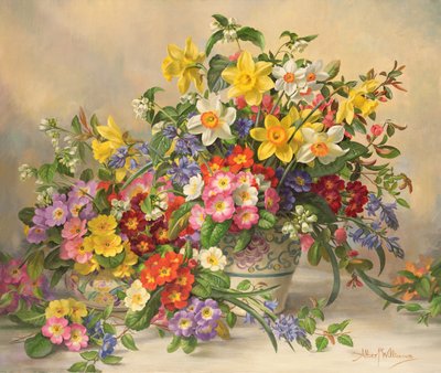 AB/296 Bahar Çiçekleri ve Poole Çömlek by Albert Williams