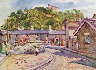 Clitheroe Kalesi (renkli taş) by Albert Woods