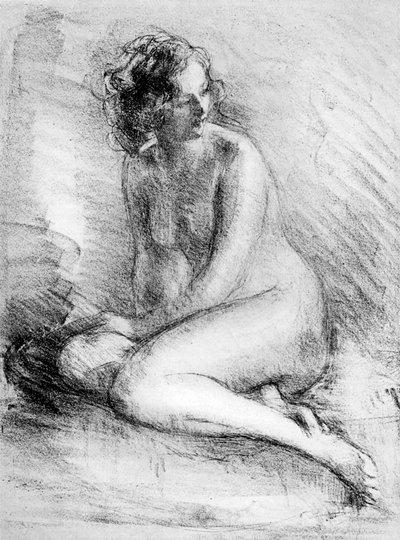 Çıplak Çalışma, 1913. by Albert de Belleroche