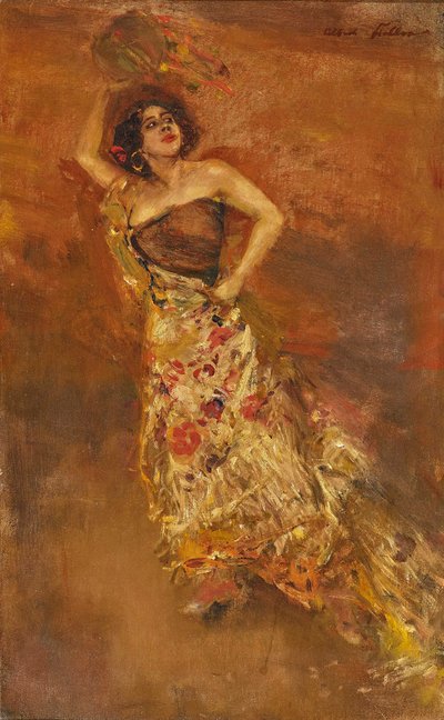 İspanyol dansçı Caroline Otèro, Carmen rolünde. by Albert von Keller