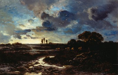 Fransız kırsalında mera by Alberto Pasini