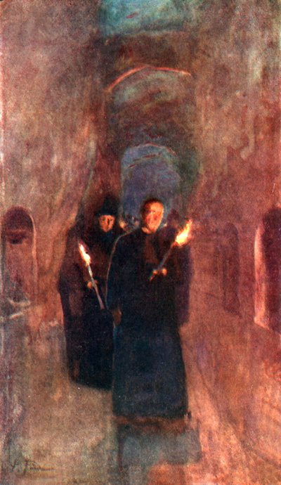 Callistus Yeraltı Mezarında Bir Alayı by Alberto Pisa