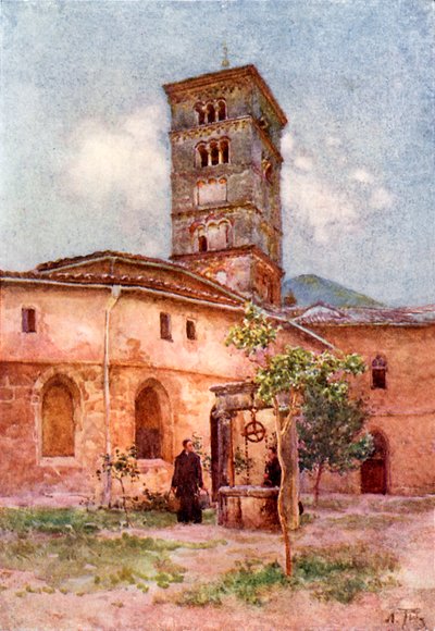 Santa Scholastica Manastırı Bahçesi, Subiaco by Alberto Pisa