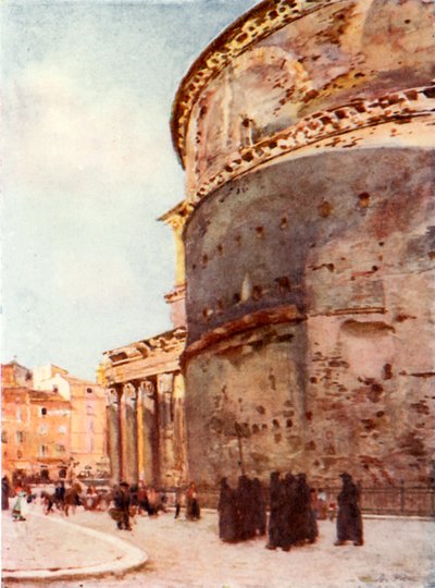 Pantheon, yandan görünüş by Alberto Pisa