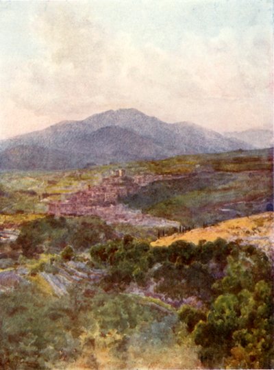 Subiaco from the Monastery of S Benedict by Alberto Pisa