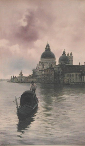 Grand Canal'da Sabah Erken, Venedik (kağıt üzerine suluboya) by Alberto Prosdocini or Prosdocimi