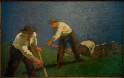 Bergmäher by Albin Egger Lienz