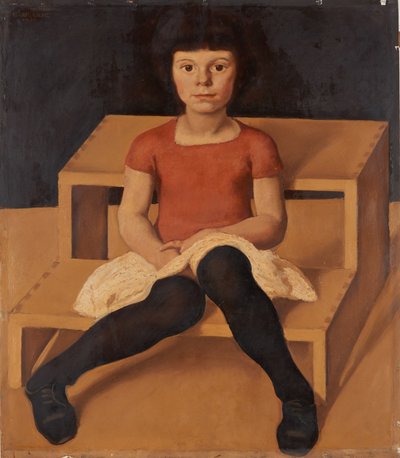 Sanatçının küçük kızı İla, 1920. by Albin Egger Lienz
