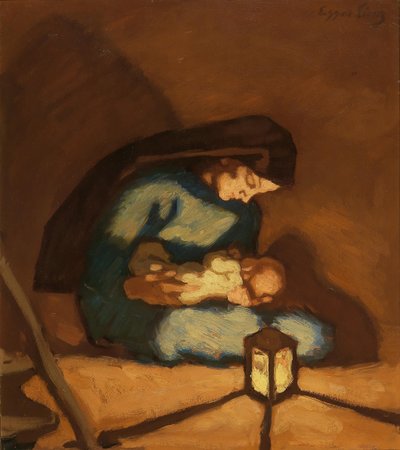 Madonna, c. 1922. by Albin Egger Lienz