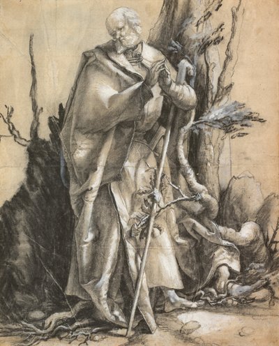 Bir Ormanda Sakallı Aziz, c. 1516 by Albrecht Dürer