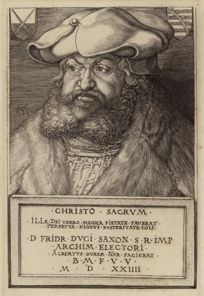 Bilge Frederick, Saksonya Seçmeni (gravür) by Albrecht (after) Durer or Duerer