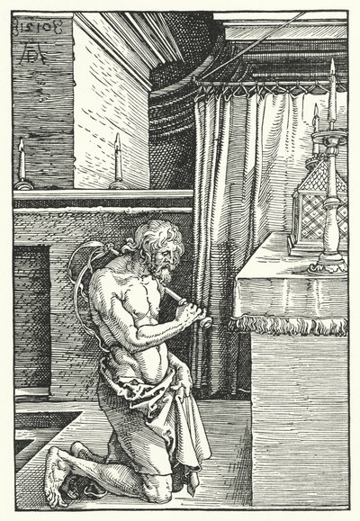 Kral David Kefaret Yapıyor (gravür) by Albrecht (after) Durer or Duerer