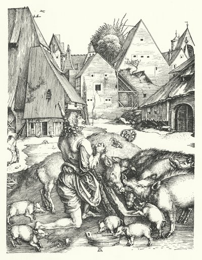 Müsrif Oğul (gravür) by Albrecht (after) Durer or Duerer