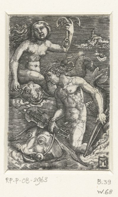 Arion ve Nereid by Albrecht Altdorfer