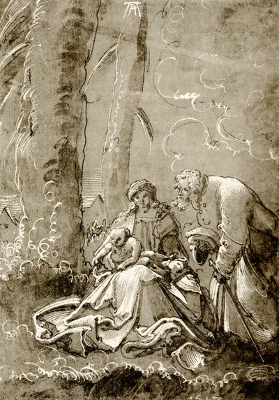 Ormandaki kutsal aile by Albrecht Altdorfer