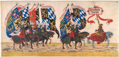Alman Prensleri - Albrecht Altdorfer (1480-1538 dolaylarında), kurşun kalem, mürekkep ve sulu boya, 1515 dolaylarında - Albertina, Viyana (Avusturya) by Albrecht Altdorfer