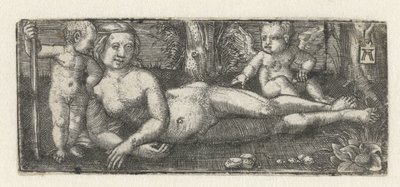 İki putti ile uzanmış Venüs by Albrecht Altdorfer