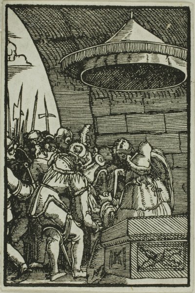 Pilatus, İnsanın Düşüşünden ve Kurtuluşundan Ellerini Yıkaması by Albrecht Altdorfer
