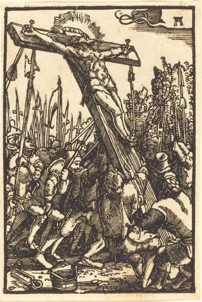 Haç Yükseltme by Albrecht Altdorfer