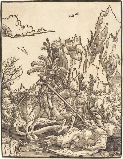 Ejderhayı Öldüren Aziz George by Albrecht Altdorfer