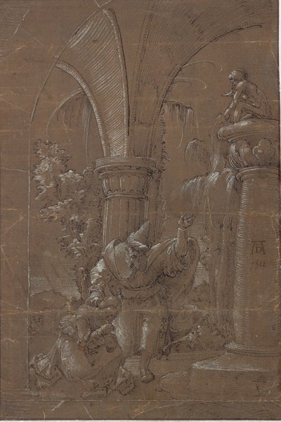 İskenderiyeli Aziz Catherine puta tapmayı reddediyor (?) by Albrecht Altdorfer