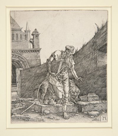 Bir Duvarın Yanındaki Aziz Jerome by Albrecht Altdorfer