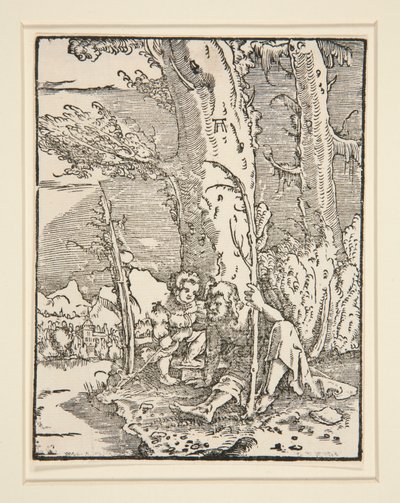 The Fall and Redemption of Man dizisinden St. Christopher ile Çocuk İsa by Albrecht Altdorfer