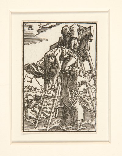İnsanın Düşüşü ve Kefareti dizisinden Haçtan İniş by Albrecht Altdorfer