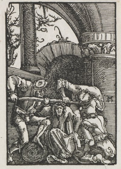İnsanın Düşüşü ve Kefareti: Dikenlerle Taçlanan İsa by Albrecht Altdorfer