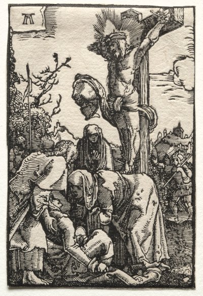 İnsanın Düşüşü ve Kefareti: Çarmıhtaki İsa by Albrecht Altdorfer