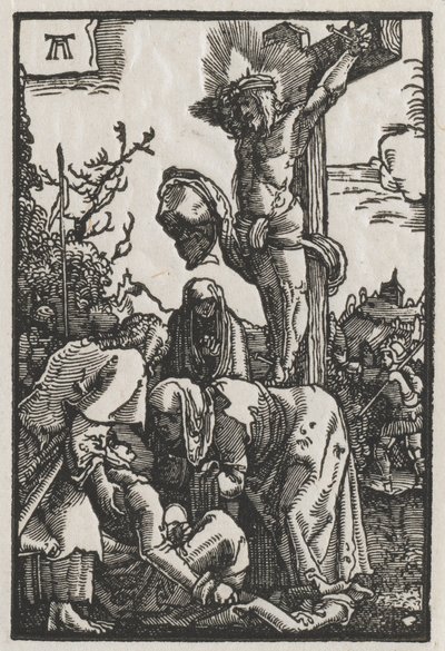 İnsanın Düşüşü ve Kefareti: Çarmıhtaki İsa by Albrecht Altdorfer