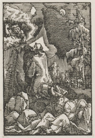 İnsanın Düşüşü ve Kefareti: Zeytin Dağındaki İsa, c. 1515. by Albrecht Altdorfer