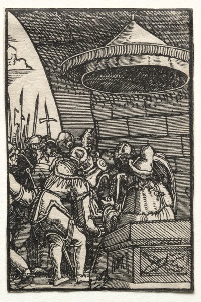 İnsanın Düşüşü ve Kefareti: Pilatus Ellerini Yıkamak by Albrecht Altdorfer