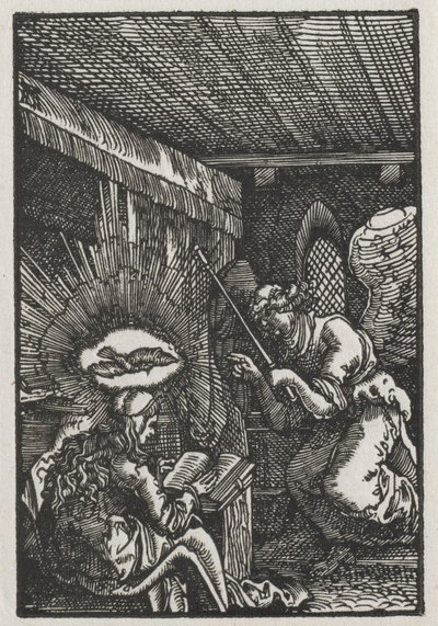 İnsanın Düşüşü ve Kefareti: Müjde, c. 1513. by Albrecht Altdorfer