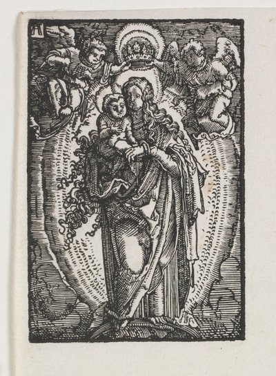 İnsanın Düşüşü ve Kefareti: Cennetin Kraliçesi Olarak Bakire, c. 1513. by Albrecht Altdorfer