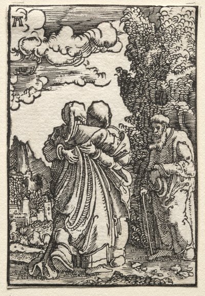 İnsanın Düşüşü ve Kefareti: Ziyaret by Albrecht Altdorfer
