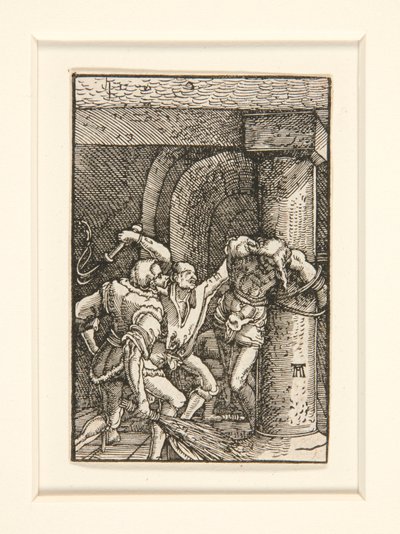 İnsanın Düşüşü ve Kefareti dizisinden Kırbaçlanma by Albrecht Altdorfer