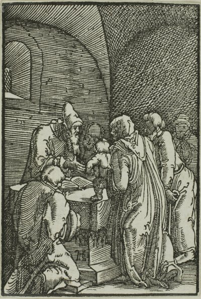 İnsanın Düşüşü ve Kurtuluşundan Tapınakta Sunum by Albrecht Altdorfer
